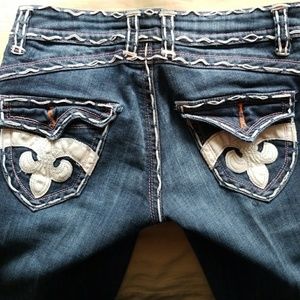 Miss Chic Jeans with White Stitching